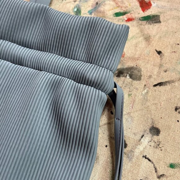 Oak + Fort Misty Blue Pleated Bucket Bag - Picture 6 of 11